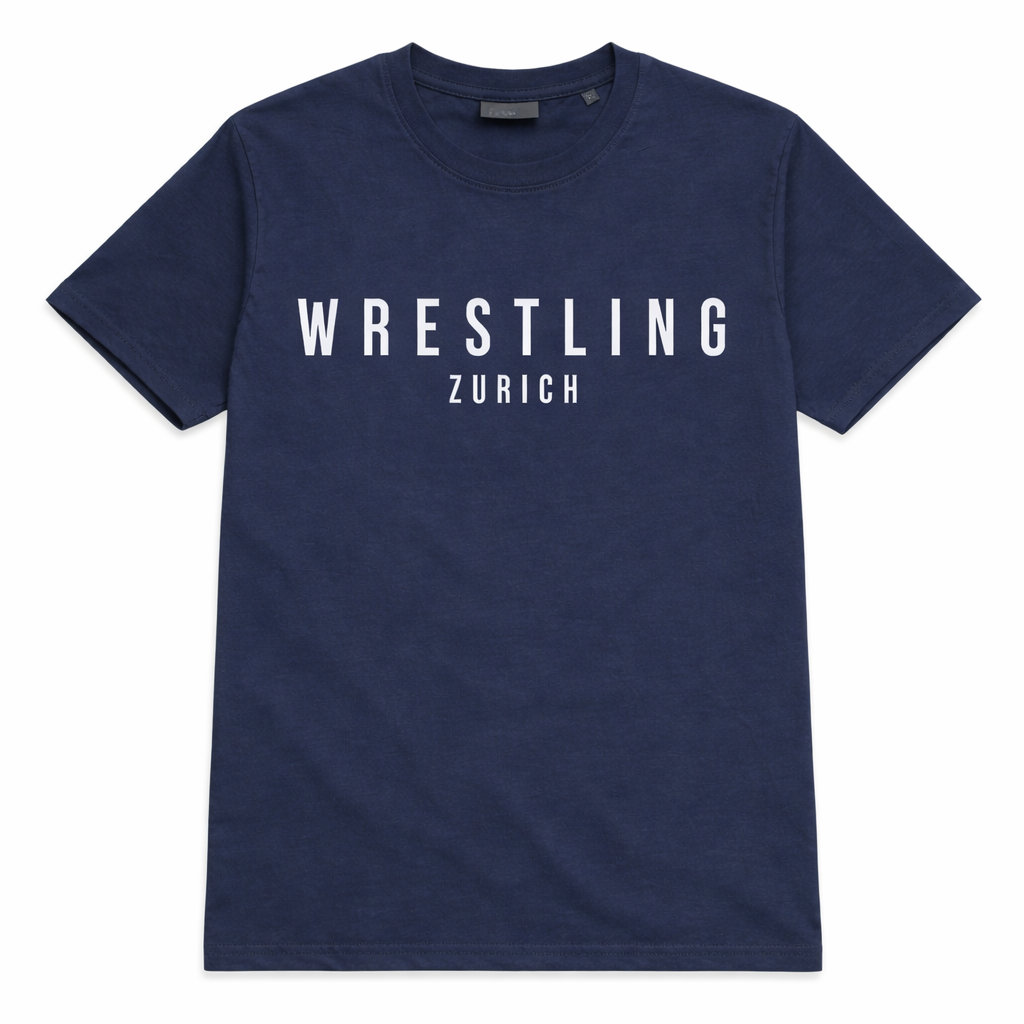 Wrestling Zürich T-Shirt blau